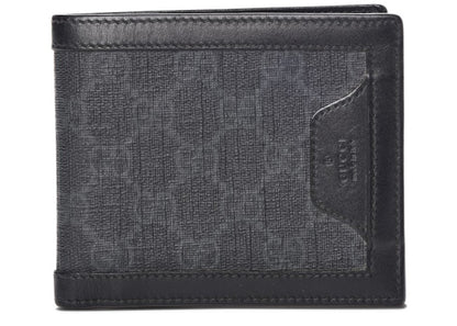 Gucci Bifold Wallet GG Supreme Grey/Black
