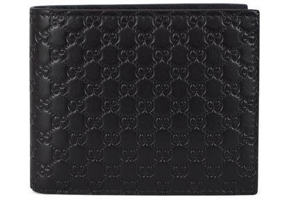 Gucci Bifold Wallet MicroGuccissima Black