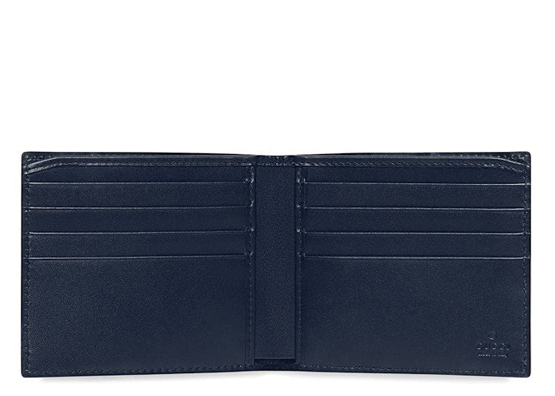 Gucci Bifold Wallet Signature Web (8 Card Slots) Blue