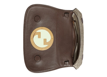 Gucci Blondie Shoulder Bag GG Supreme Beige/Ebony