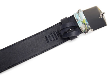Gucci Bloom Floral Belt Supreme GG Blue/Brown Multicolor