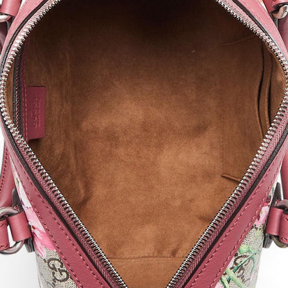 Gucci Boston Bag GG Supreme Blooms Small Brown/Pink