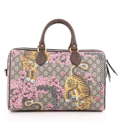 Gucci Convertible Boston Monogram GG Supreme Bengal Print Medium Brown/Multicolor