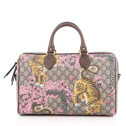 Gucci Convertible Boston Monogram GG Supreme Bengal Print Medium Brown/Multicolor
