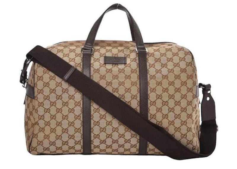 Gucci Boston GG Duffle Bag Beige/Ebony