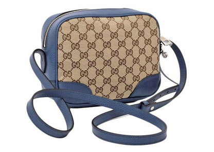 Gucci Bree Camera Bag GG Supreme Blue/Beige