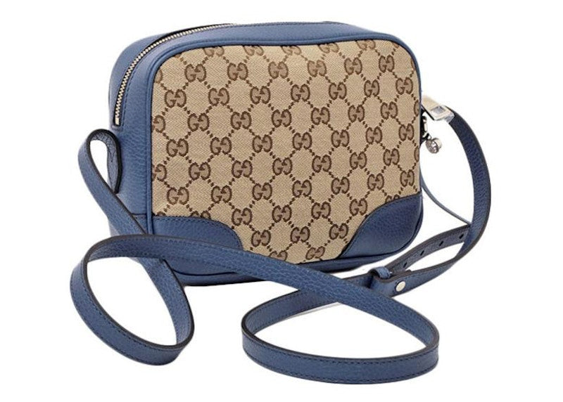 Gucci Bree Camera Bag GG Supreme Blue/Beige