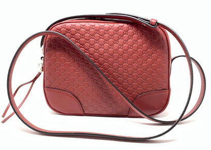 Gucci Bree Crossbody Microguccissima Hibiscus Red