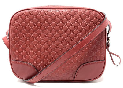 Gucci Bree Crossbody Microguccissima Hibiscus Red