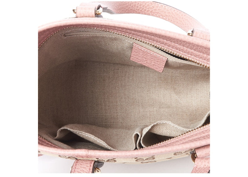 Gucci Bree Monogram GG Canvas Tote Small Beige/Pink