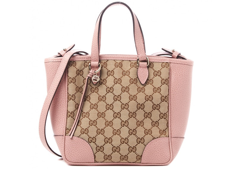 Gucci Bree Monogram GG Canvas Tote Small Beige/Pink