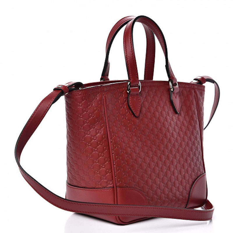 Gucci Bree Tote Microguccissima Small Red