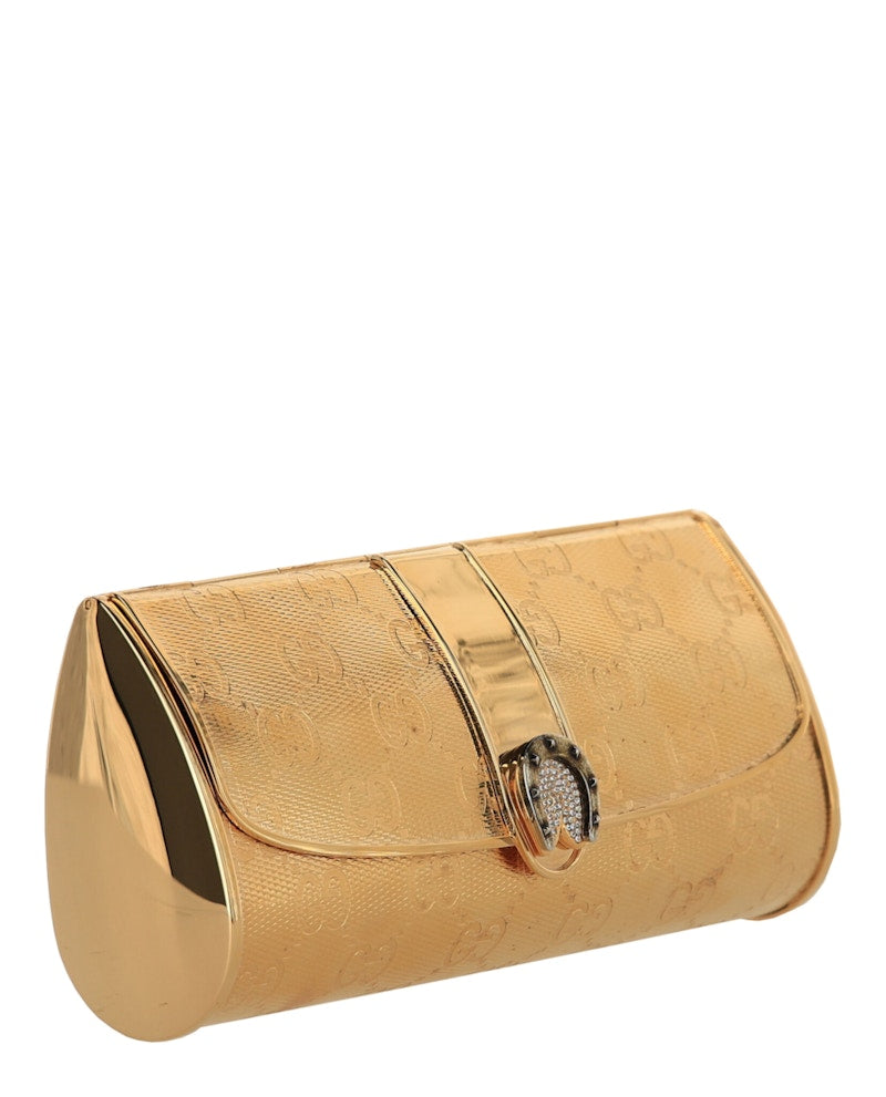 Gucci Broadway Guccissima Clutch Gold