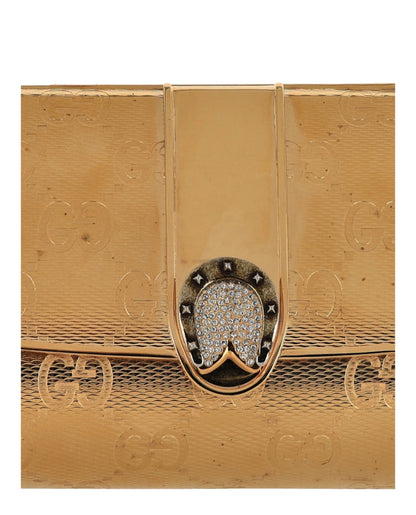 Gucci Broadway Guccissima Clutch Gold