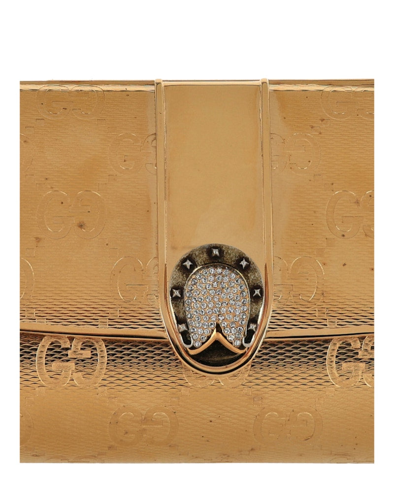 Gucci Broadway Guccissima Clutch Gold