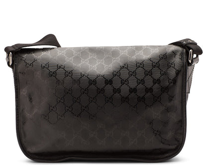 Gucci Buckle Messenger GG Imprime Black