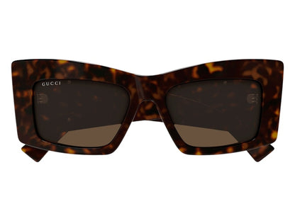 Gucci Butterfly Sunglasses Shiny Dark Havana Brown (GG1842S-002-53)