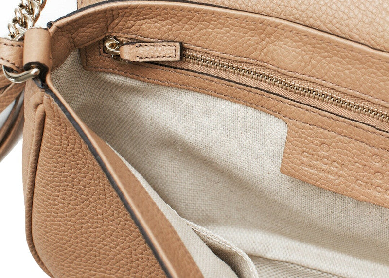 Gucci Camelia Shoulder Bag Rose Beige/Light Tan