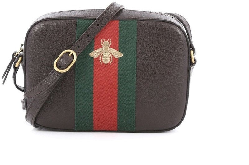 Gucci Camera Bag Crossbody Bee Web Brown