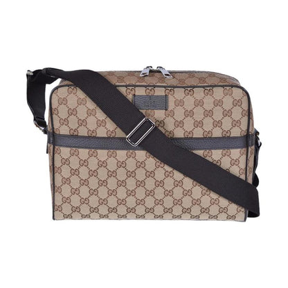 Gucci Camera Case Messenger GG Supreme Medium Beige/Ebony