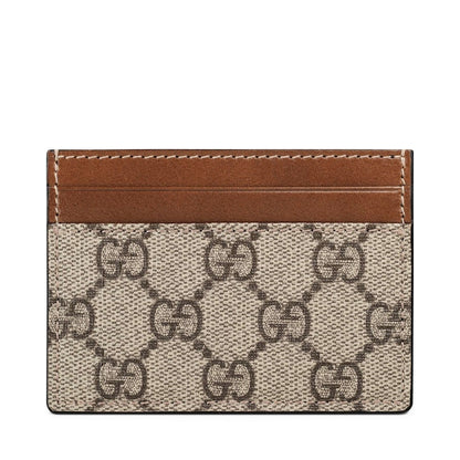 Gucci Card Case Supreme Beige