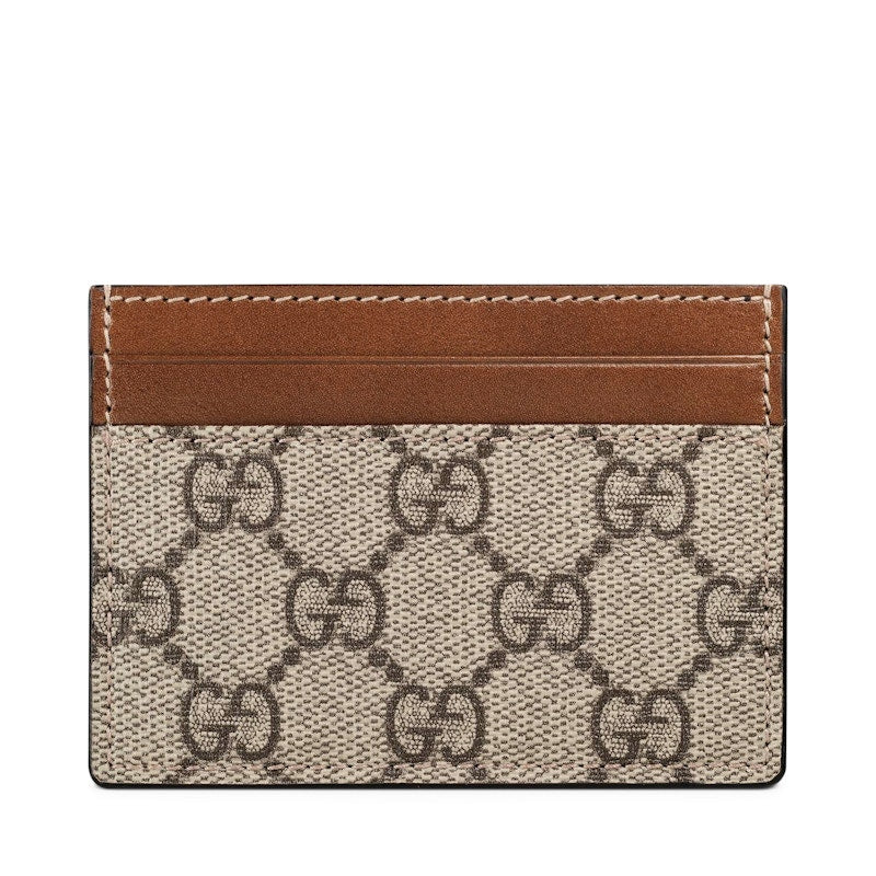 Gucci Card Case Supreme Beige