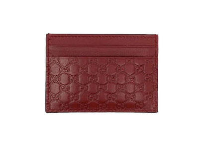 Gucci Card Case Guccissima Red