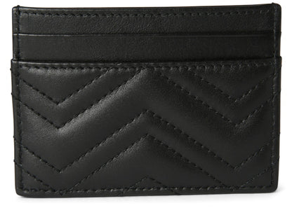 Gucci GG Marmont Card Case Matelasse Black
