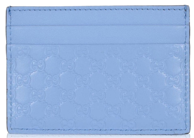 Gucci Card Case Microguccissima (5 Card Slot) Mineral Blue