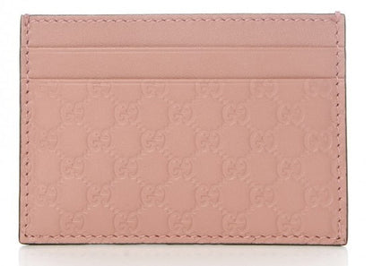 Gucci Card Case Microguccissima (5 Card Slot) Soft Pink