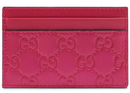 Gucci Card Case NY Yankees Patch Pink