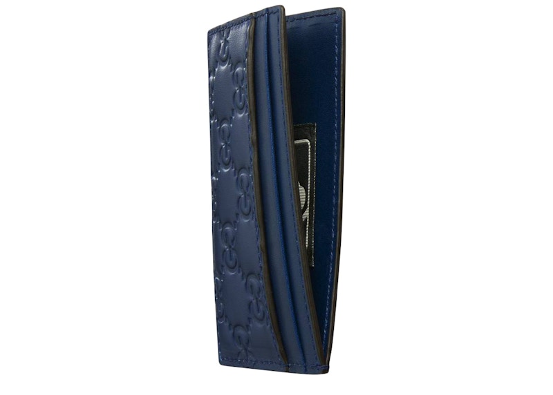 Gucci Card Case NY Yankees Patch Royal Blue