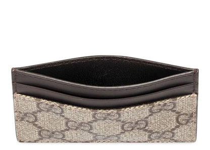 Gucci Card Case Supreme Dark Brown