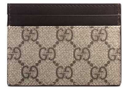 Gucci Card Case Supreme Dark Brown