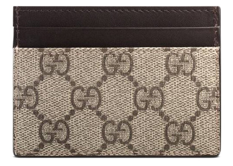 Gucci Card Case Supreme Dark Brown
