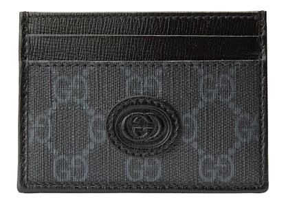 Gucci Card Case with Interlocking G Black