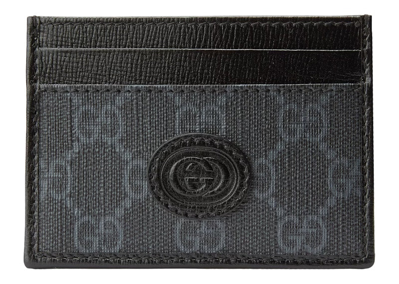 Gucci Card Case with Interlocking G Black