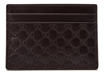 Gucci Card Holder MicroGuccissima Brown