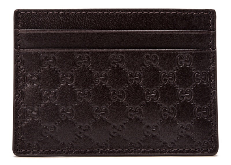 Gucci Card Holder MicroGuccissima Brown