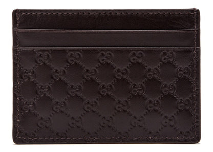 Gucci Card Holder MicroGuccissima Brown