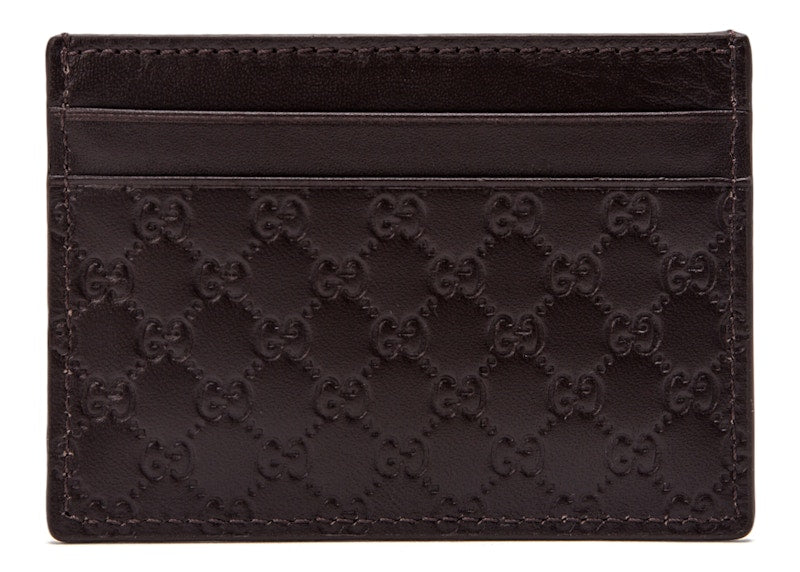 Gucci Card Holder MicroGuccissima Brown