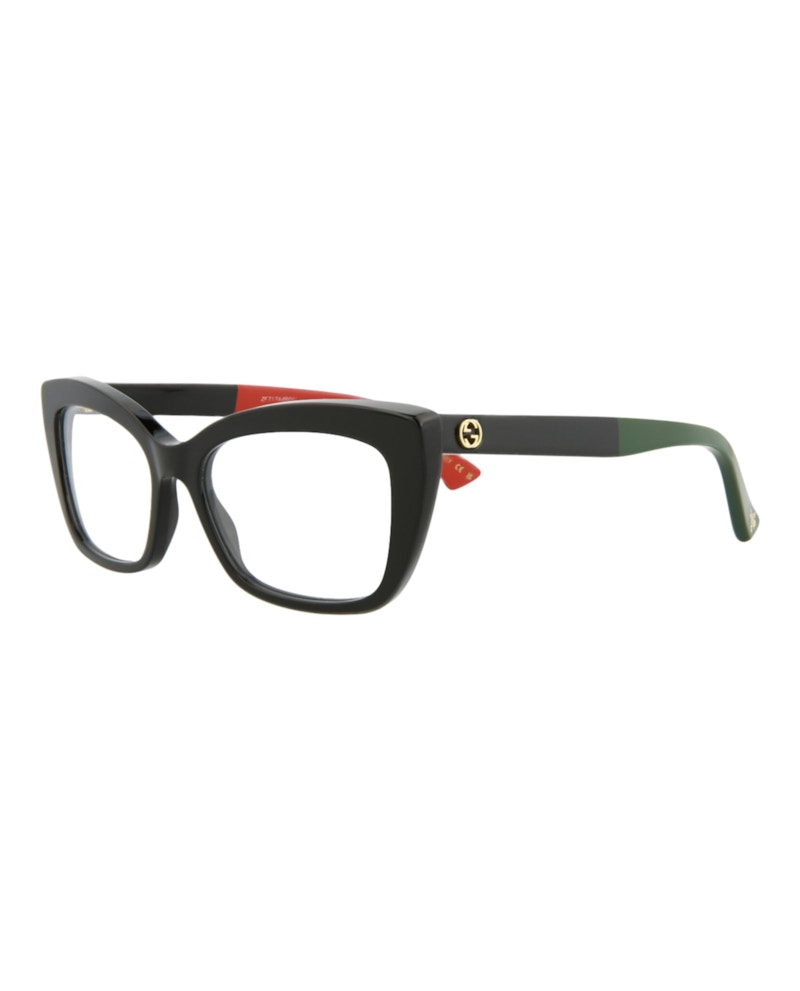 Gucci Cat Eye Eyeglasses Black/Black/Transparent (GG0165ON-30013218-006)