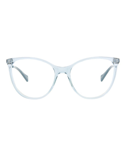 Gucci Cat Eye Eyeglasses Light Blue/Silver Transparent (GG1007O-30011762-006)