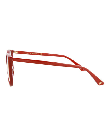 Gucci Cat Eye Eyeglasses Red/Red/Transparent (GG0026O-30000973-010)