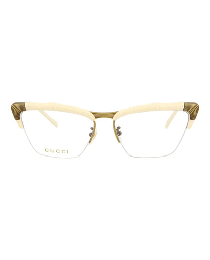 Gucci Cat Eye Eyeglasses White/White/Transparent (GG0660O-30008582-002)