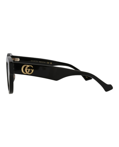 Gucci Cat Eye-Frame Acetate Sunglasses Black Black Brown (GG0957S-30011161-003)