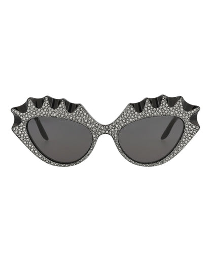 Gucci Cat Eye-Frame Acetate Sunglasses Black Black Grey (GG0781S-30009261-003)