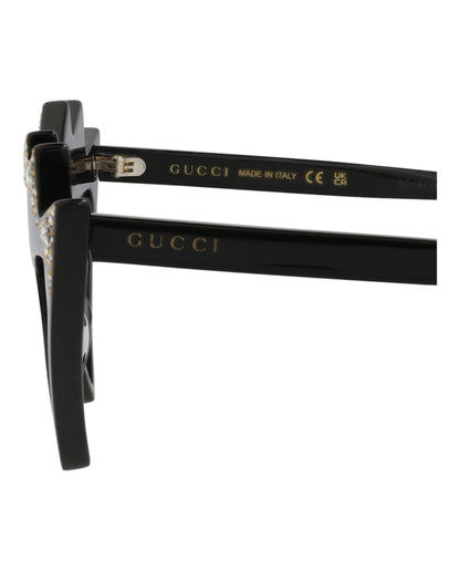 Gucci Cat Eye-Frame Acetate Sunglasses Black/Black/Grey (GG1371S-30014002-003)