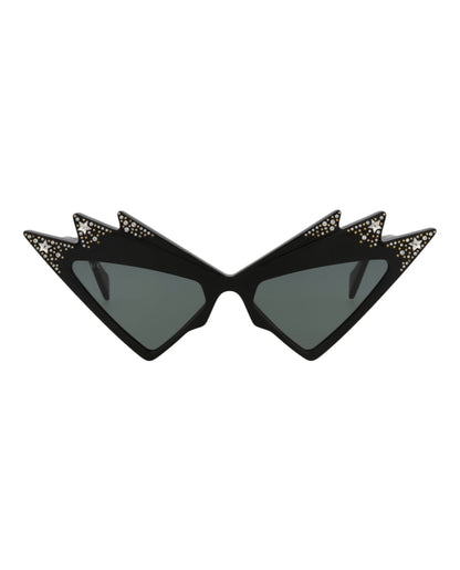 Gucci Cat Eye-Frame Acetate Sunglasses Black/Black/Grey (GG1371S-30014002-003)