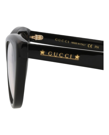Gucci Cat Eye-Frame Acetate Sunglasses Black/Black/Transparent (GG1172S-30013441-001)